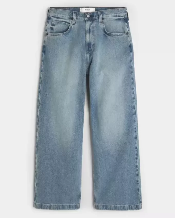 Medium Wash Super Baggy Jeans