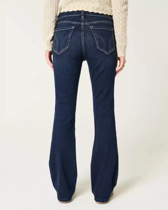 Mid-Rise Dark Wash Bootcut Jeans