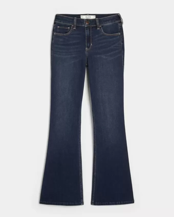 Mid-Rise Dark Wash Bootcut Jeans