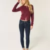 Mid-Rise Dark Wash Skinny Jeans