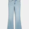 Mid-Rise Light Wash Bootcut Jeans