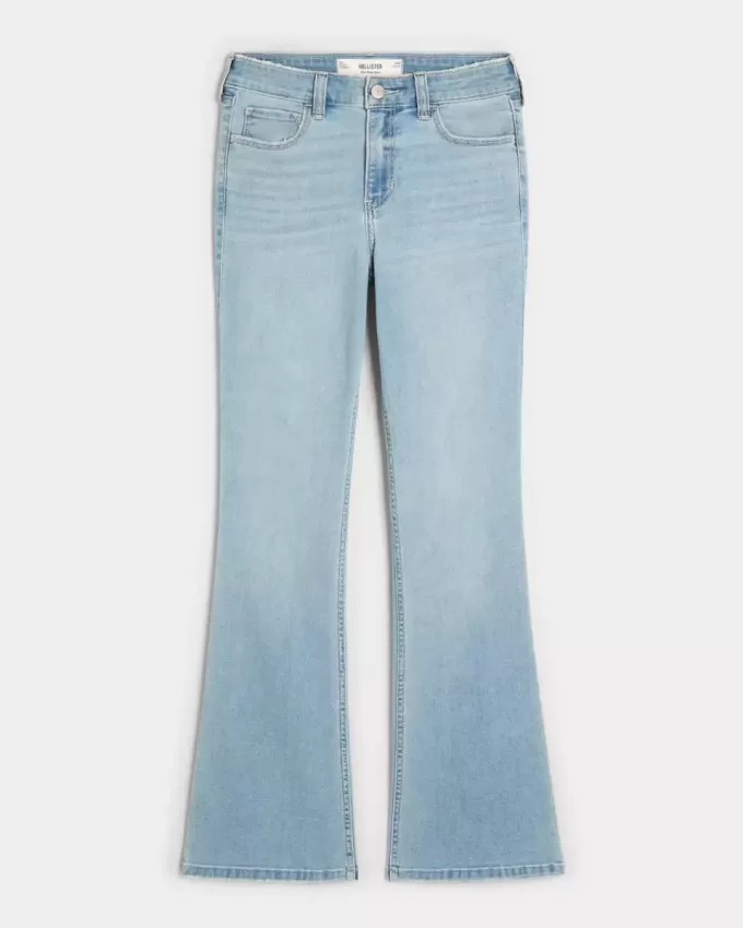 Mid-Rise Light Wash Bootcut Jeans