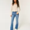 Mid-Rise Medium Wash Bootcut Jeans