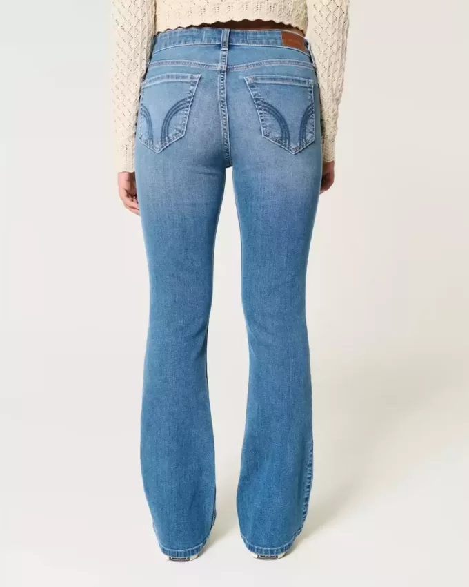 Mid-Rise Medium Wash Bootcut Jeans