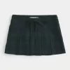 Mid-Rise Pleated Mini Skort