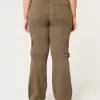 Mid-Rise Relaxed Cargo Boot Pants