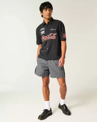 Mid-Thigh Baggy Soccer Shorts