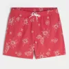 Mid-Thigh Embroidered Volley Swim Trunks
