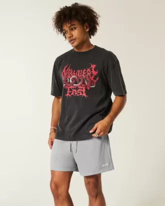 Mid-Thigh Knit Logo Soccer Shorts