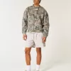 Mid-Thigh Linen-Blend Pull-On Shorts Mid-Thigh Linen-Blend Pull-On Shorts