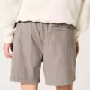Mid-Thigh Linen-Blend Pull-On Shorts Mid-Thigh Linen-Blend Pull-On Shorts