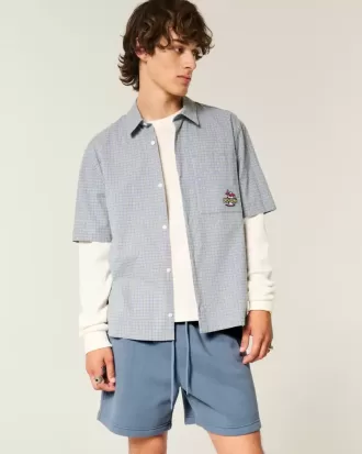 Mid-Thigh Loose Fleece Shorts