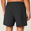 Mid-Thigh Seersucker Volley Swim Shorts