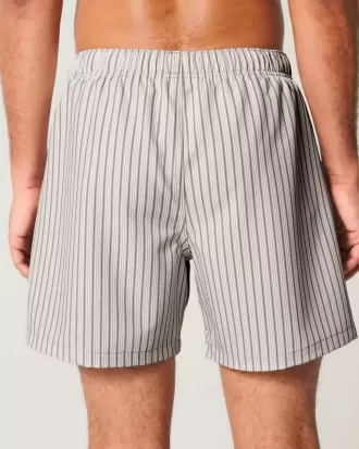 Mid-Thigh Seersucker Volley Swim Trunks