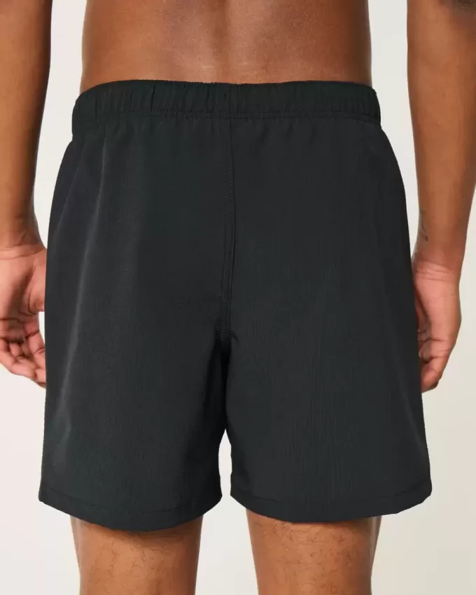 Mid-Thigh Seersucker Volley Swim Trunks Mid-Thigh Seersucker Volley Swim Trunks