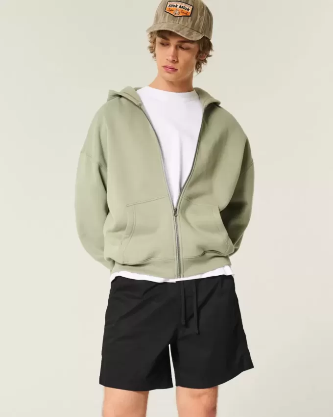 Mid-Thigh Twill Pull-On Shorts Mid-Thigh Twill Pull-On Shorts