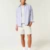 Mid-Thigh Twill Pull-On Shorts