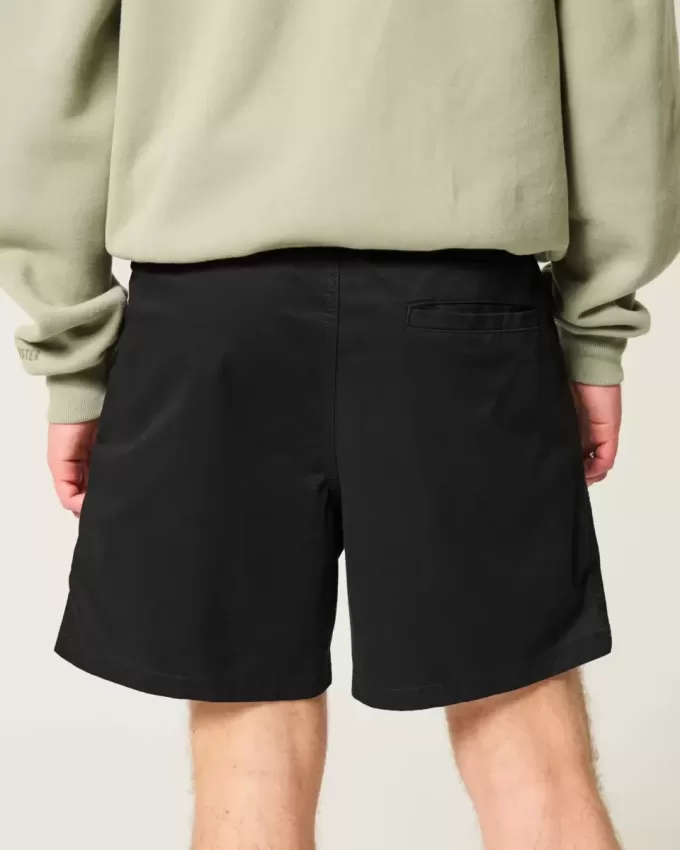 Mid-Thigh Twill Pull-On Shorts Mid-Thigh Twill Pull-On Shorts