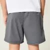 Mid-Thigh Twill Pull-On Shorts
