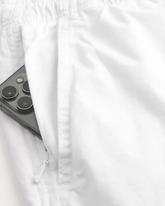 Mid-Thigh Twill Pull-On Shorts