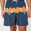 Mid-Thigh Volley Swim Trunks