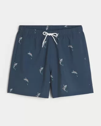 Mid-Thigh Volley Swim Trunks