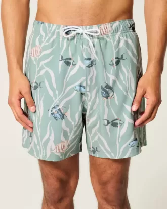 Mid-Thigh Volley Swim Trunks
