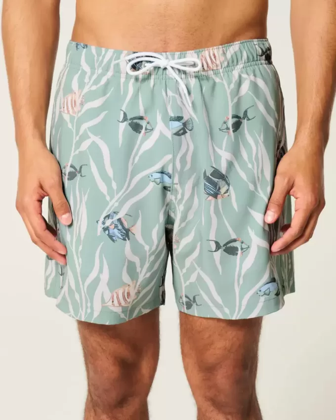 Mid-Thigh Volley Swim Trunks