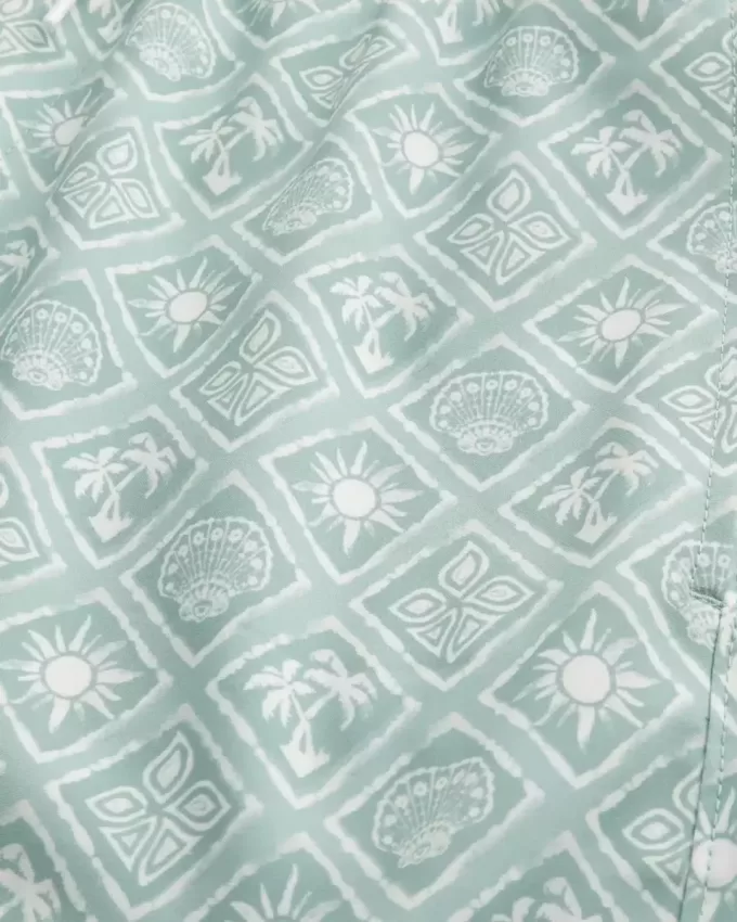 Mid-Thigh Volley Swim Trunks