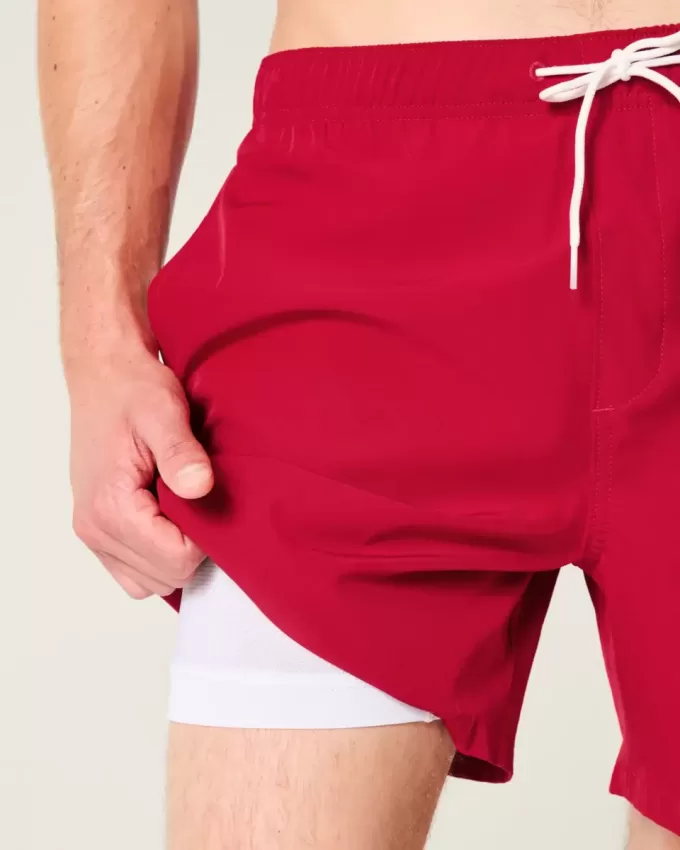 Mid-Thigh Volley Swim Trunks