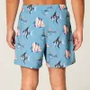 Mid-Thigh Volley Swim Trunks