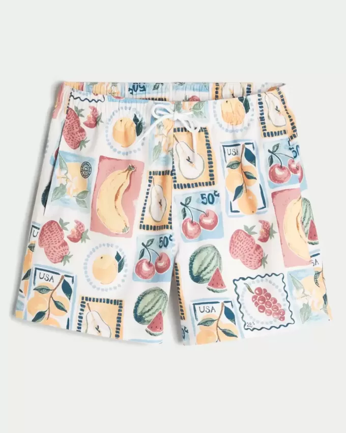 Mid-Thigh Volley Swim Trunks