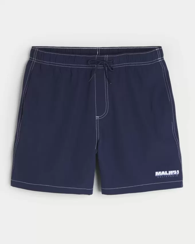 Mid-Thigh Volley Swim Trunks