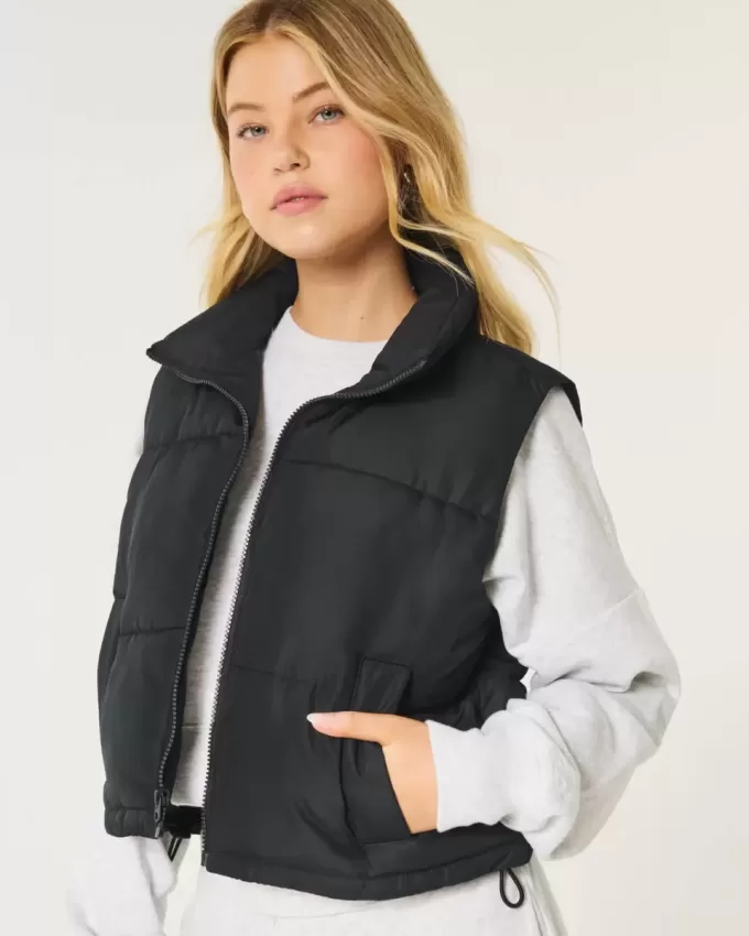 Mini Zip-Up Puffer Vest