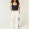 New York Graphic Wide-Leg Sweatpants