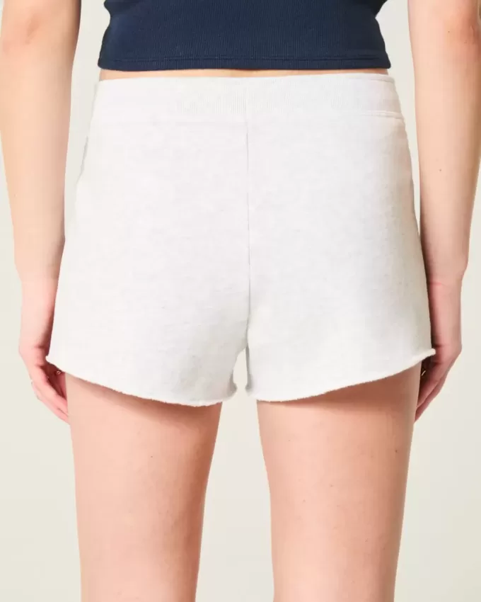 Number Graphic Mini Fleece Shorts
