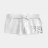 Number Graphic Mini Fleece Shorts
