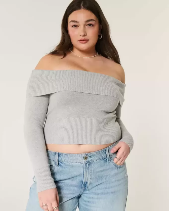 Off-the-Shoulder Sweater