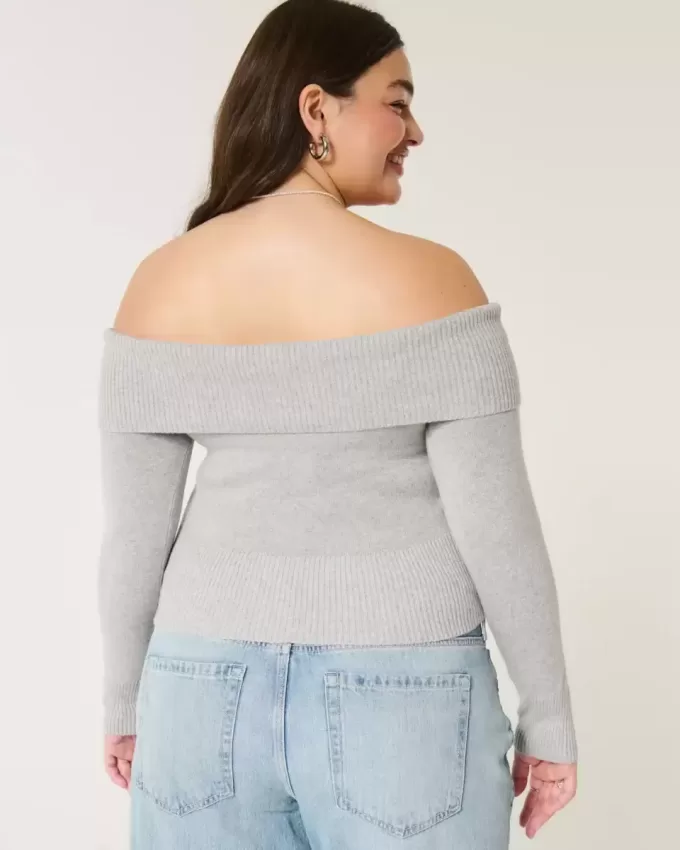 Off-the-Shoulder Sweater