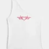 One-Shoulder Heart Graphic Tank