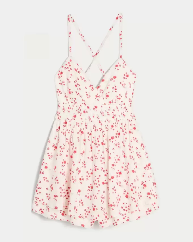 Open-Back Babydoll Romper Open-Back Babydoll Romper