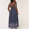 Open Back Maxi Dress