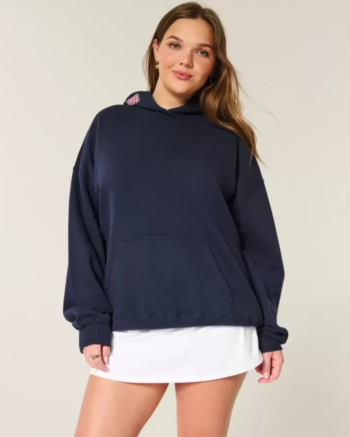 Oversized Fruit Graphic Hoodie