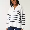 Oversized Half-Zip Graphic Sweater Oversized Half-Zip Graphic Sweater