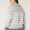 Oversized Half-Zip Graphic Sweater Oversized Half-Zip Graphic Sweater