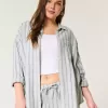 Oversized Linen-Blend Shirt