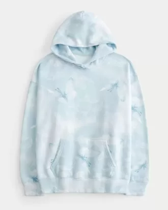 Oversized Pattern Hoodie