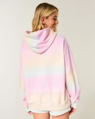 Oversized Pattern Hoodie