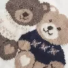 Oversized Teddy Bear Graphic Crew Sweater