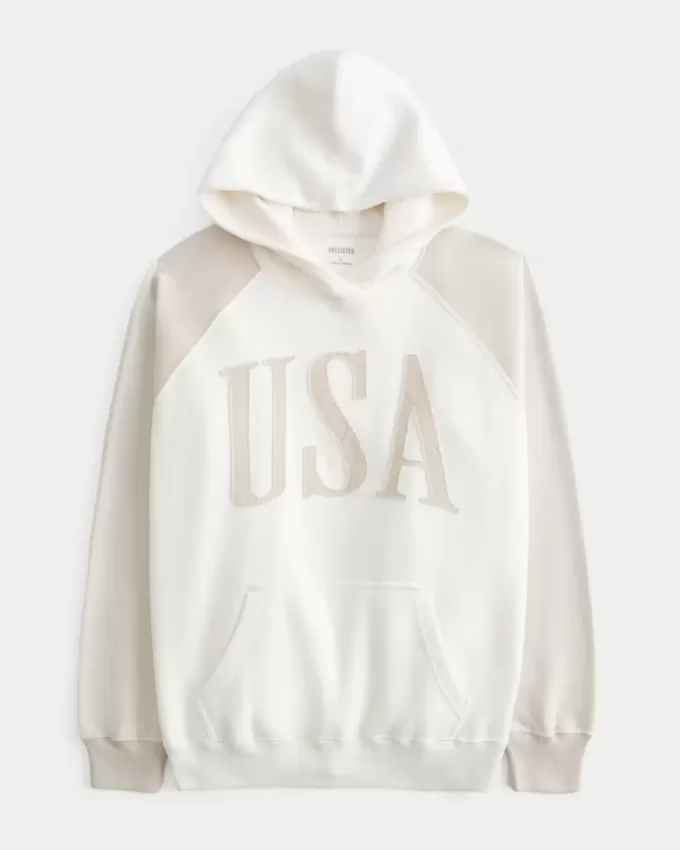 Oversized USA Graphic Hoodie Oversized USA Graphic Hoodie